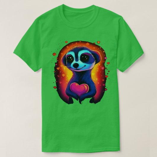 Meerkat Valentijnsdag T-shirt (Design voorkant)