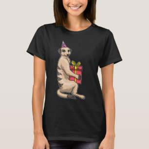 Meerkat Verjaardagsfeest pet T-shirt