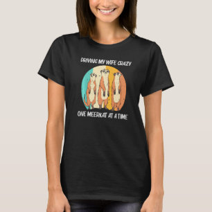 Meerkat voor mannen pa Retro Wildlife Zoo Animal T-shirt