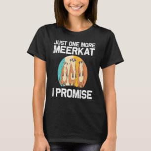 Meerkat voor mannen Retro dierentuin T-shirt