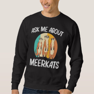 Meerkat voor mannen Retro dierentuin Trui