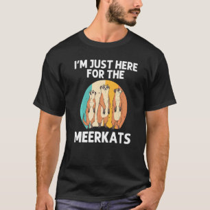 Meerkat voor mannen Retro Wildlife Zoo Animal 1 T-shirt