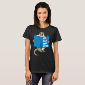 Meerkat with Book Books Reading Hobby T-shirt (Voorkant volledig)