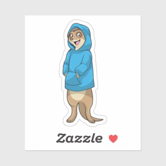 Meerkat with Hoodie Sticker (Vel)