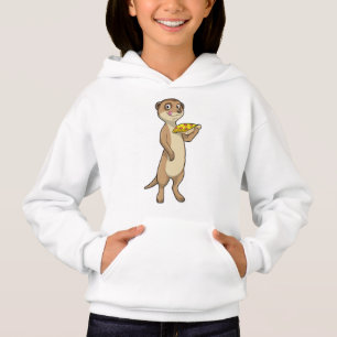 Meerkat with pizza