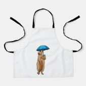 Meerkat with Umbrella Schort (Voorkant)