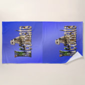 Meerkats Bleus, Serviette de plage (Devant)