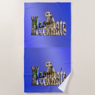 Meerkats Bleus, Serviette de plage