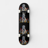 Meerkats en naam, volledig skateboard (Voorkant)