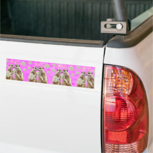 Meerkats I Do Wedding Day, Bumper Sticker