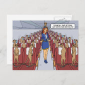 Meerkats on a Plane Postcard Briefkaart (Voorkant / Achterkant)
