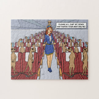 Meerkats op een Plane Jigzaag Puzzle Legpuzzel