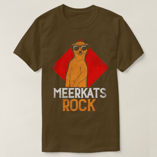 Meerkats rock t-shirt (Design voorkant)