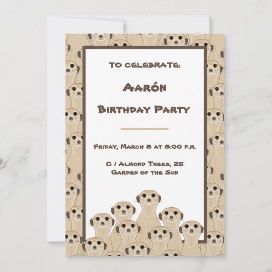 Meerkats - Suricata (Achterkant)