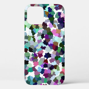 Meerkleurig Abstract kristalpatroon iPhone 12 Hoesje