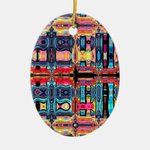 Meerkleurig Abstract Ornament