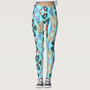Meerkleurig abstract patroon "Ratti_Creative_Arts" Leggings