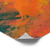 Meerkleurig abstract schilderij poster (Hoek)