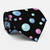 Meerkleurig Abstract Stippen patroon Stropdas (Opgerold)