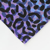 Meerkleurig afdrukpatroon fleece deken (Hoek)