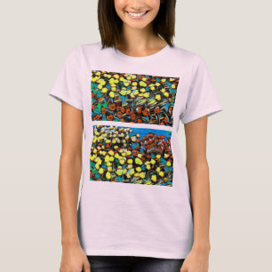 Meerkleurig bloemig Shirt
