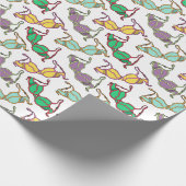 Meerkleurig Bra-patroon Cadeaupapier (Hoek)