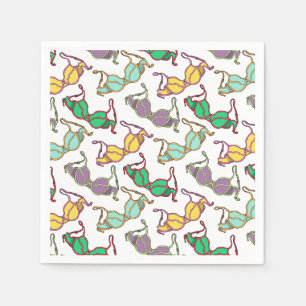 Meerkleurig Bra-patroon Servet