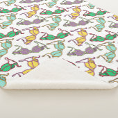 Meerkleurig Bra-patroon Sherpa Deken (3/4)