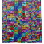 Meerkleurig Douchegordijn (Voorkant)