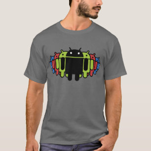 Meerkleurig droid Army T-shirt