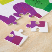 Meerkleurig gebreid Mittens Thunder_Cove Legpuzzel (Zijkant)