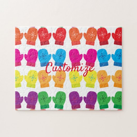 Meerkleurig gebreid Mittens Thunder_Cove Legpuzzel (Horizontaal)