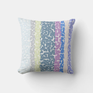 Meerkleurig geel/grijs/beige/roze/Paars/blauw Kussen