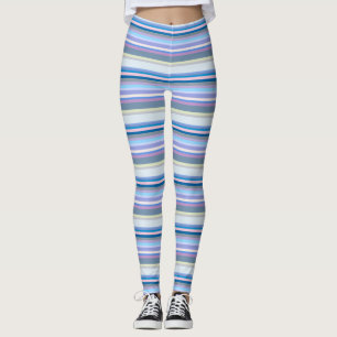 Meerkleurig geel/grijs/beige/roze/Paars/blauw Leggings