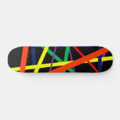Meerkleurig gelinkt skateboard (Horizontaal)