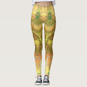 Meerkleurig gestructureerde "Ratti_Creative_Arts"  Leggings