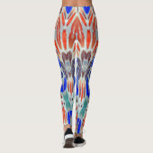 Meerkleurig gestructureerde "Ratti_Creative_Arts"  Leggings (Achterkant)