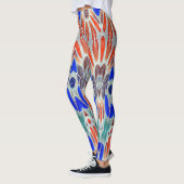 Meerkleurig gestructureerde "Ratti_Creative_Arts"  Leggings (Links)