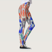 Meerkleurig gestructureerde "Ratti_Creative_Arts"  Leggings (Rechts)
