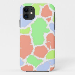Meerkleurig Giraffe-vier-patroon iPhone 11 Hoesje