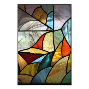 Meerkleurig glas Abstract Foto Afdruk