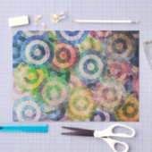 Meerkleurig loopnaalpatroon tissuepapier (Craft)