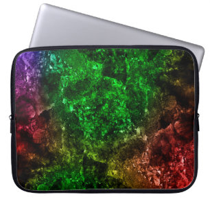 Meerkleurig marmer in natuurlijk patroon, De mix v Laptop Sleeve