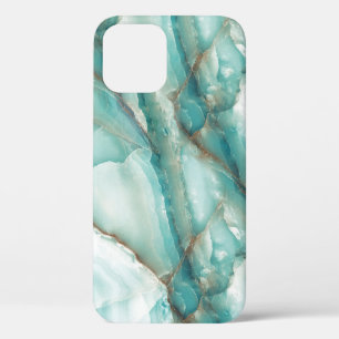 Meerkleurig marmer: Onyx-glaseffect. iPhone 12 Hoesje