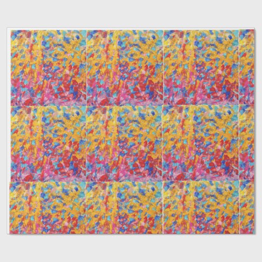 Meerkleurig mat inpakpapier (Vlak)