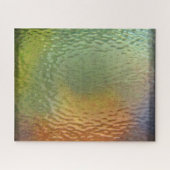 Meerkleurig metaal-patroon met hammered legpuzzel (Horizontaal)