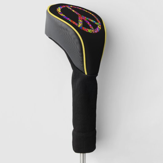 Meerkleurig mozaïekvreessymbool golfheadcover (Schuin)