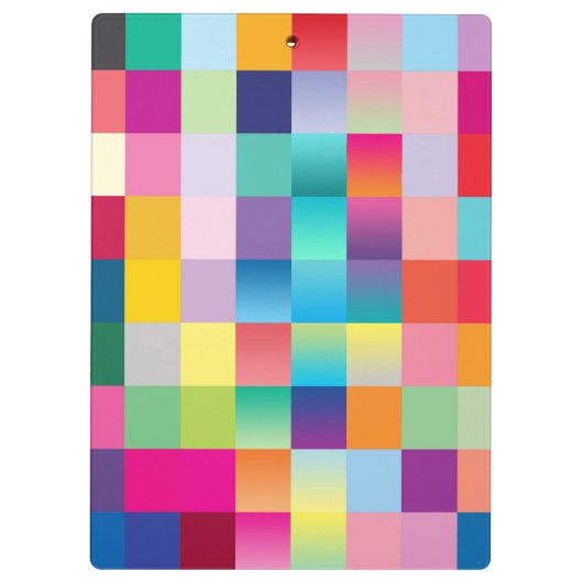 "Meerkleurig ontwerp" Klembord (Achterkant)