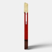 Meerkleurig paneelschilderij met bruin leder Case-Mate iPhone case (Achterkant / Links)