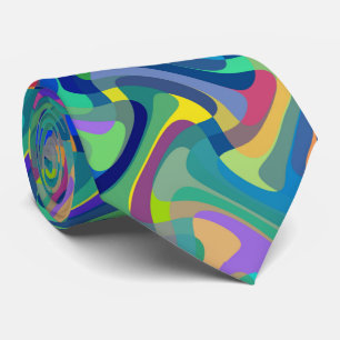 Meerkleurig patroon stropdas